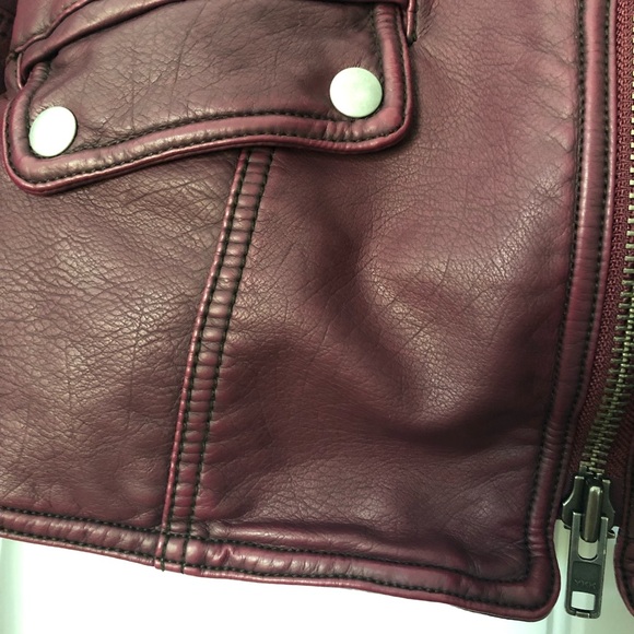 Free People Monroe vegan leather jacket nwot  XS - Picture 5 of 8